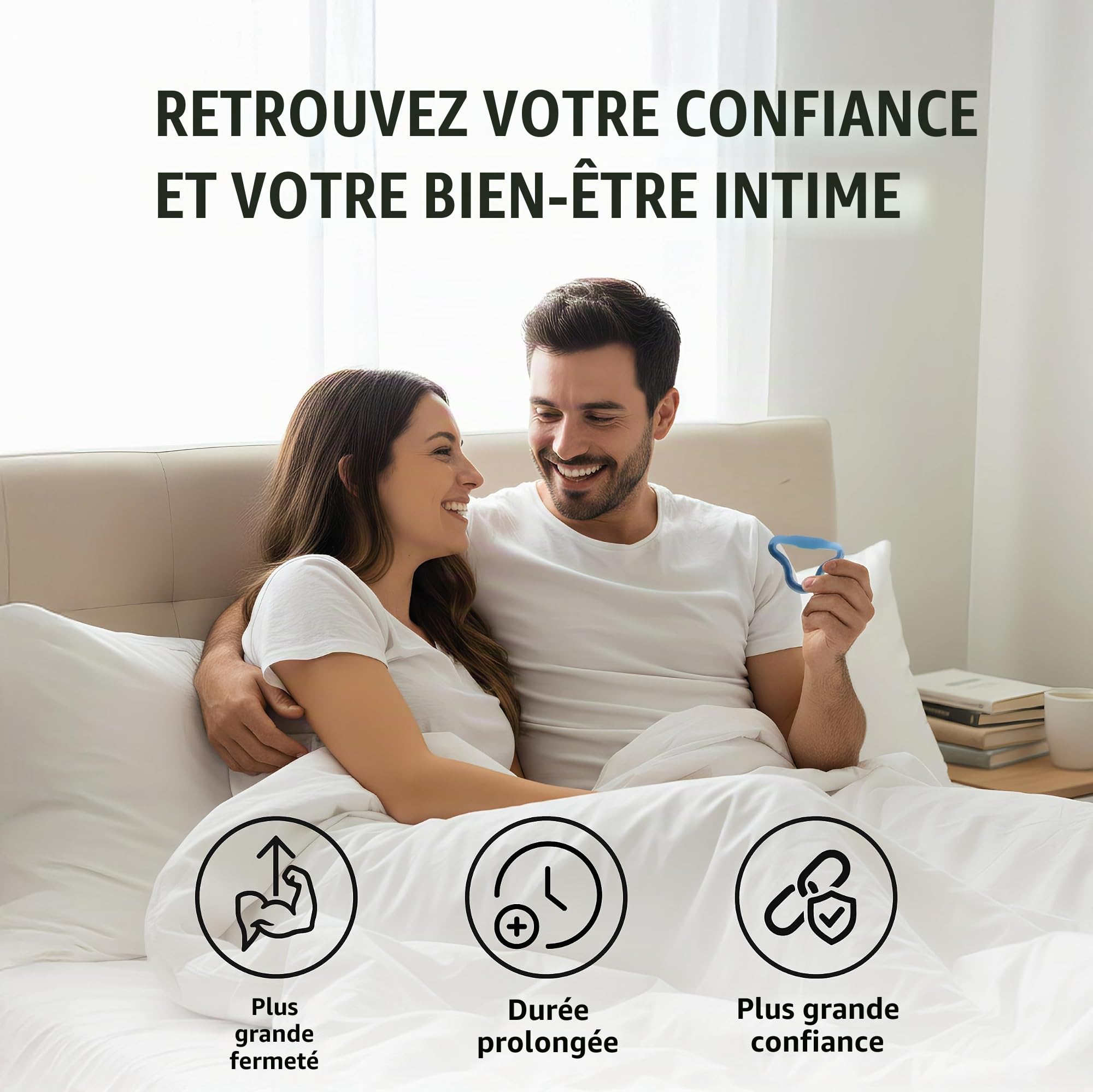 MYHIXEL Ring Intense | Anneau Pénien Triangulaire en Silicone Médical | Pour Maintenir l’Érection | Confortable, Durable, Sans Effets Secondaires