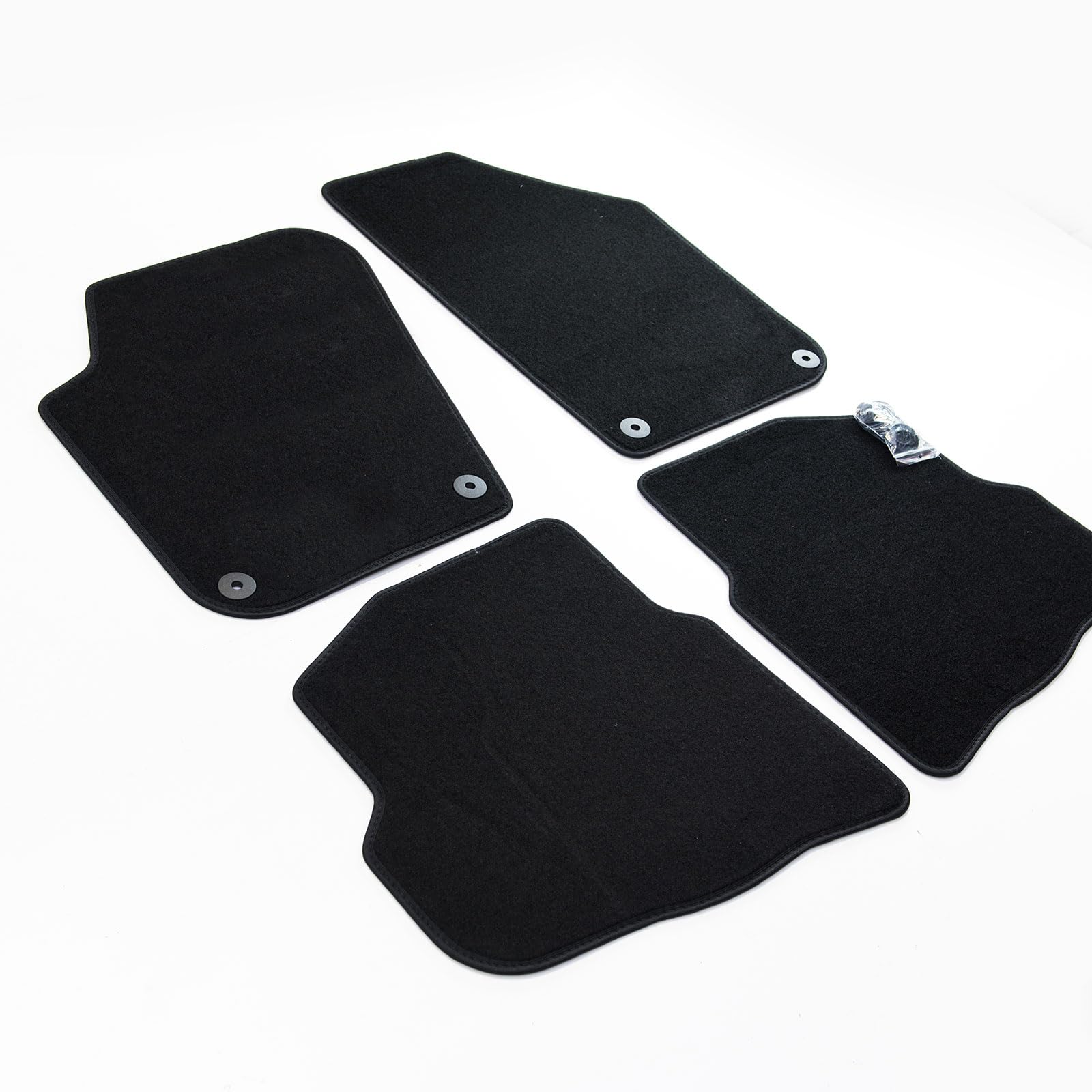 MTM Alfombras para Volkswagen Polo IV (9N) 2001>2009, Juego de Alfombrillas a Medida en Velour Antideslizante, Tamaño Original con Colores Personalizables cód. Plus es3745