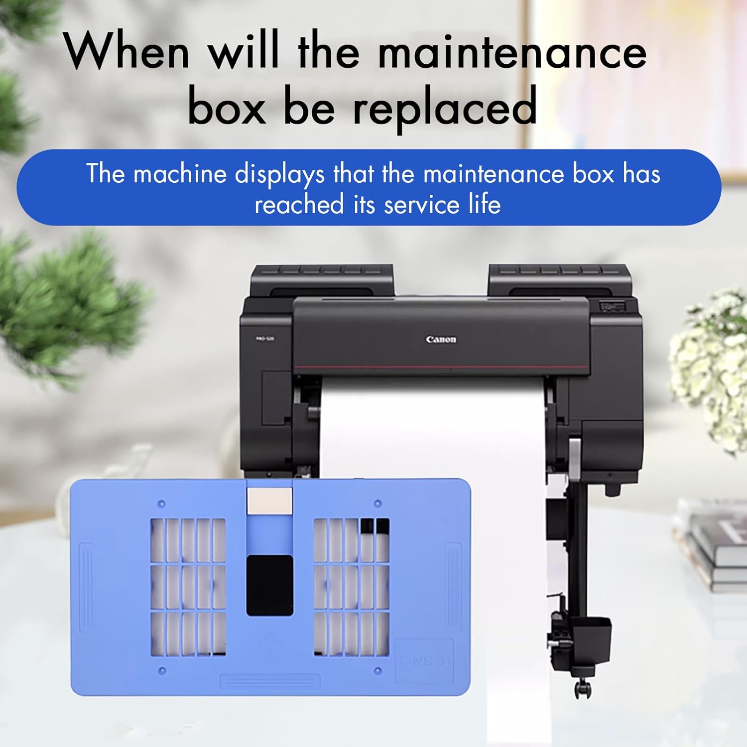MC-31 Maintenance Cartridge Replacement for Imageprograf TM-200 TM-205 TM-300 TM-305 TM-5200 TM-5205 TM-5300 TM-5305 Ta-20 Ta-30 TM-5400 TM-5410 printers MC-31 Maintenance Collection Cartridge