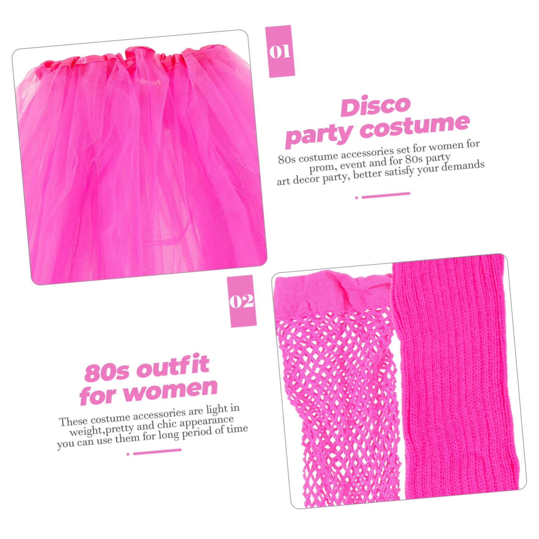 S Néon Maison Vêtements De Fête pour Les Femmes Grand Costume Femmes Colliers pour Femmes Costume Cerceaux S Partie Cosplay Accessoires Bijoux Collier Tenues Femmes Costumes De