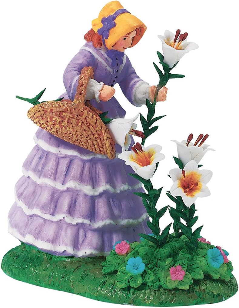 Dept 56 Accessories A Basket Full Of Blooms Dickens' Village - Porcelain 2.50 IN