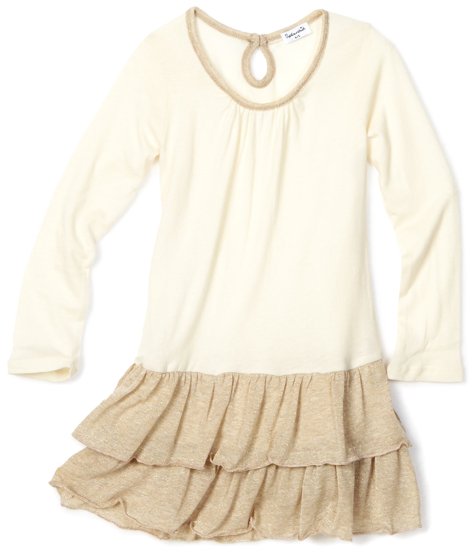 Vestido de punto con volantes ideal para fiestas infantiles y tardes de juego 2