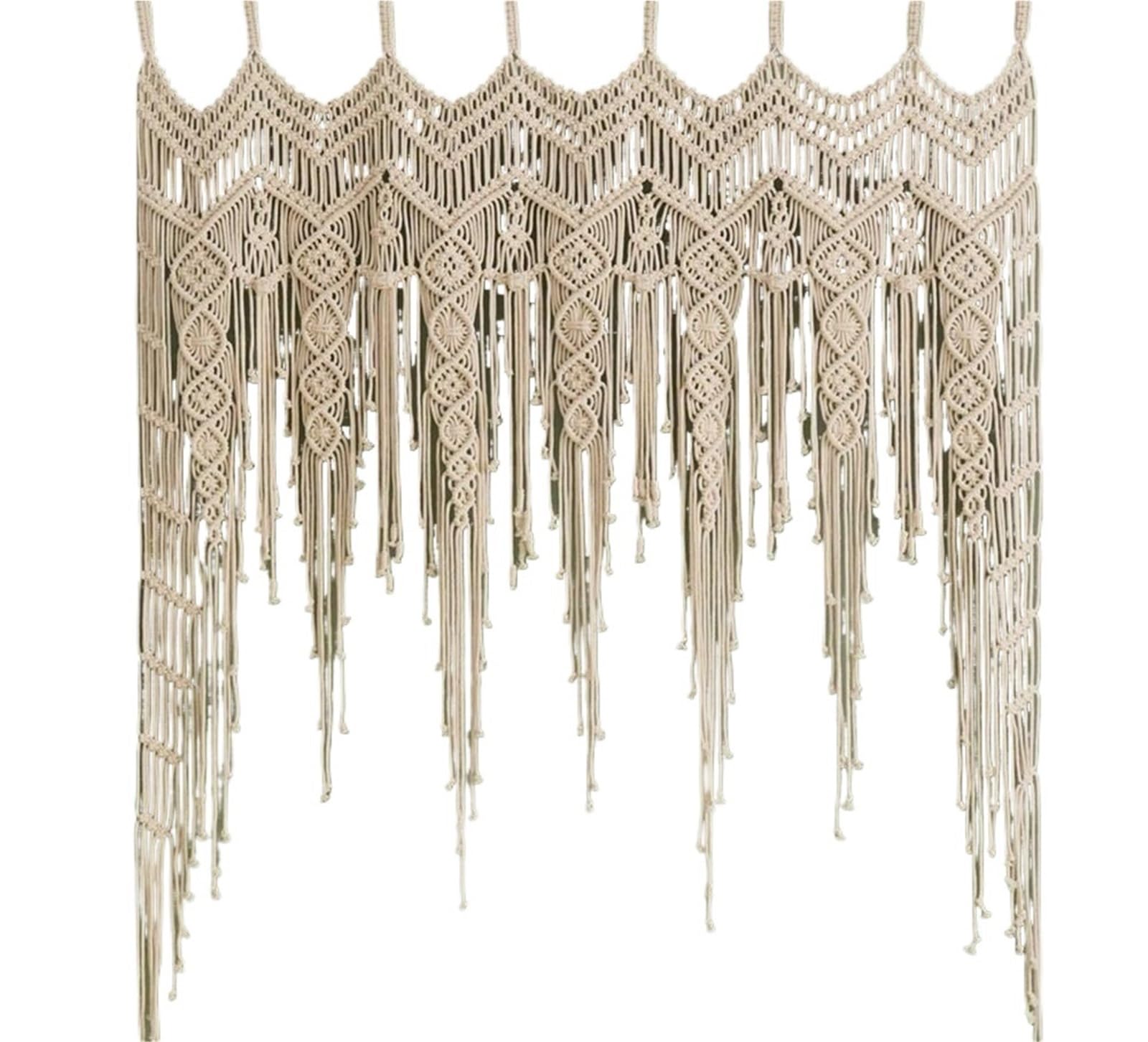 XCTDSVAH Tapestry Handwoven Macrame Curtains Tapestry Hanging Window Curtain Tassel Bedroom Wall Haings Art Boho Decor Door