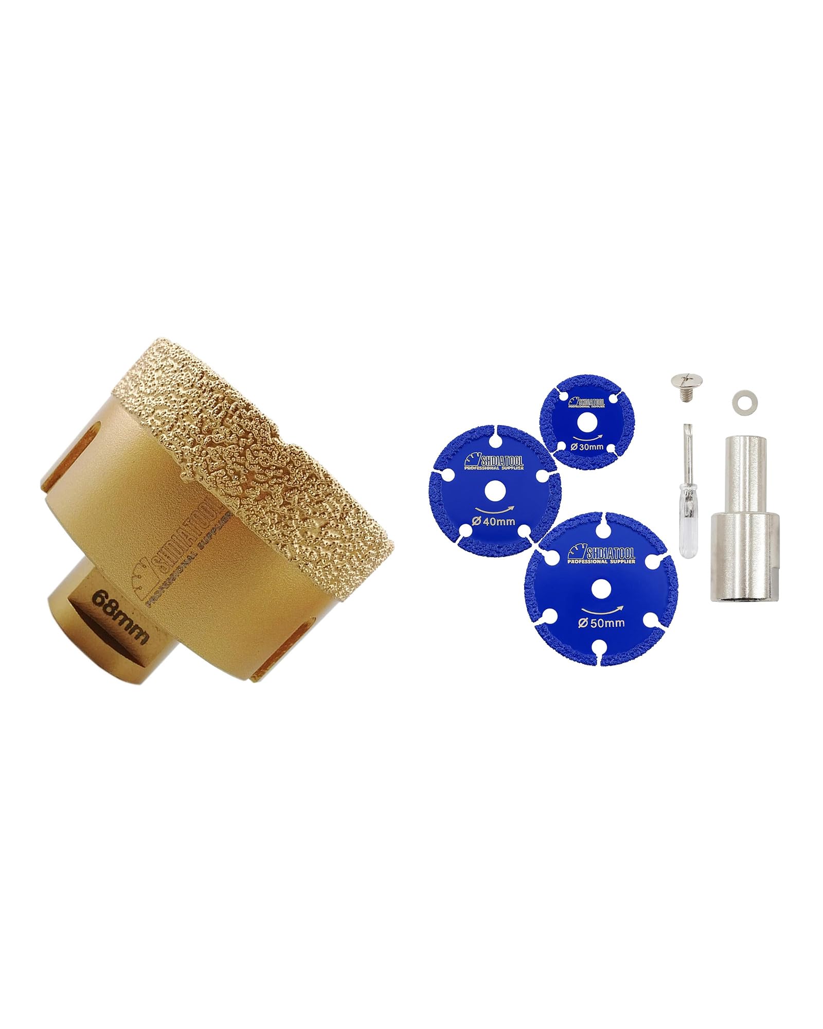 Forets diamant et disque diamant 30/40/50mm SHDIATOOL pour carrelage et pierre