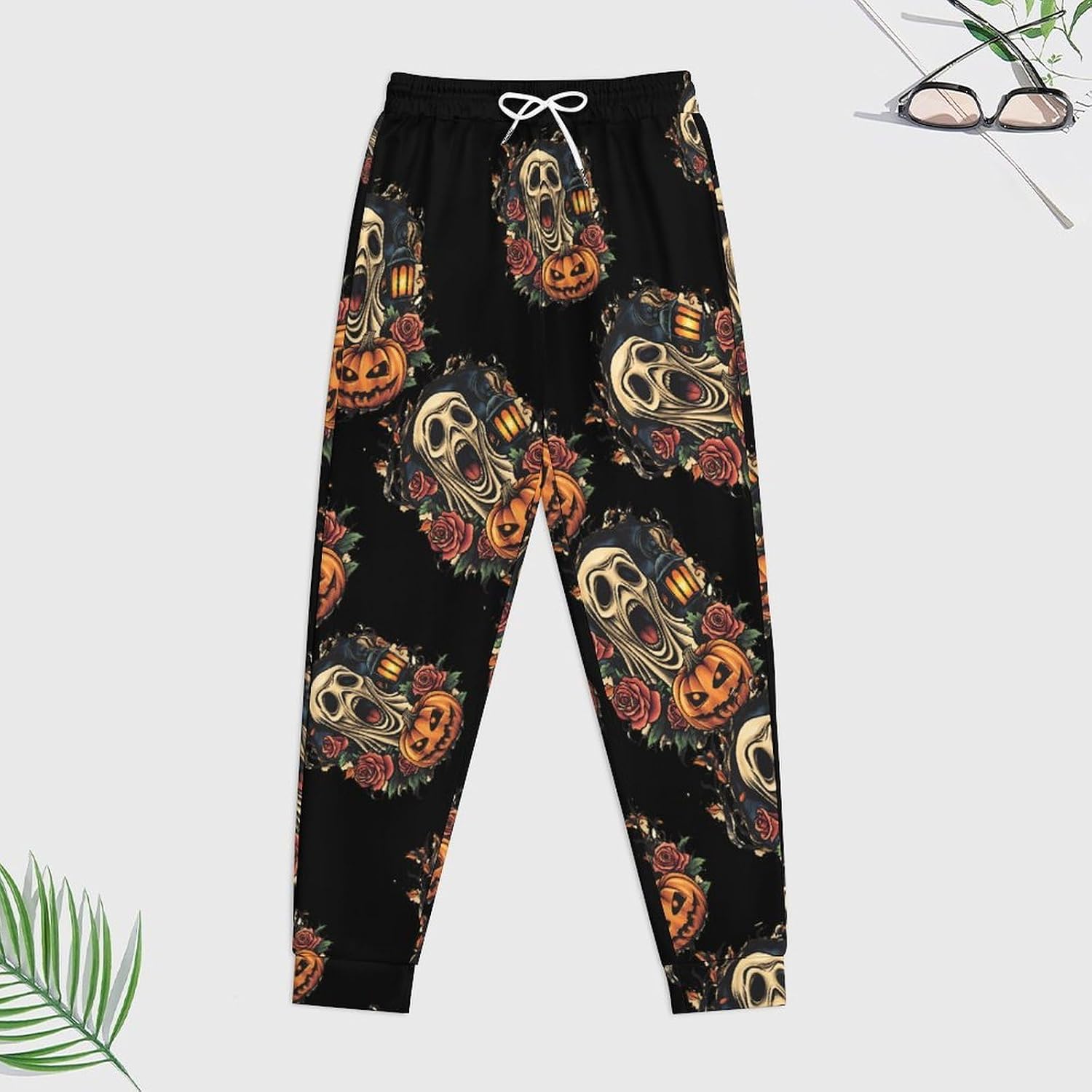 Halloween Ghostface Adult 2 Piece Tracksuits Hoodie Sweatshirt And Joggers Sweatpants Sweat Suit Outfits