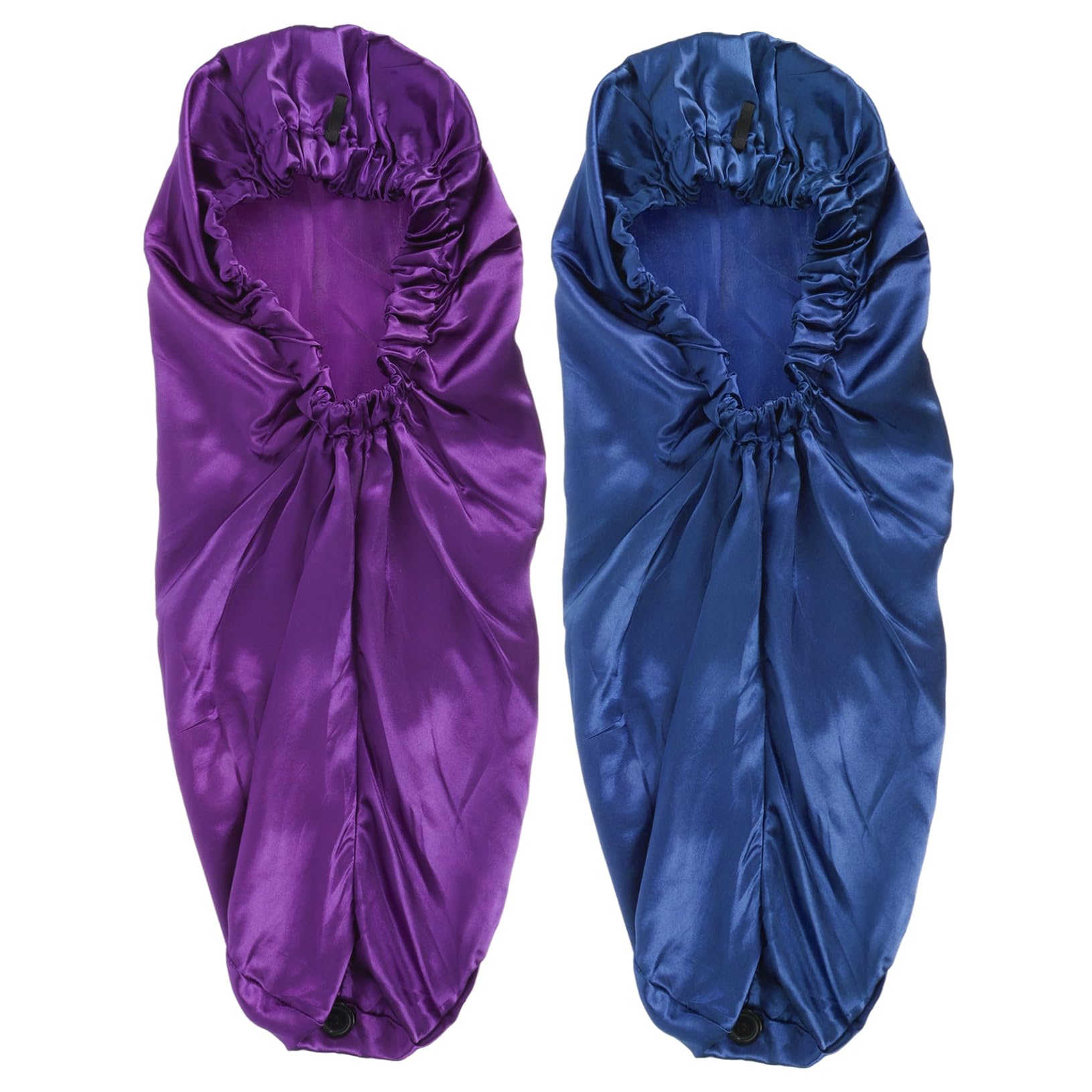Didiseaon 2pcs Satin Sleeping Caps for Women Elastic Hair Care Shower Hat Creative Beauty Design for Night Use