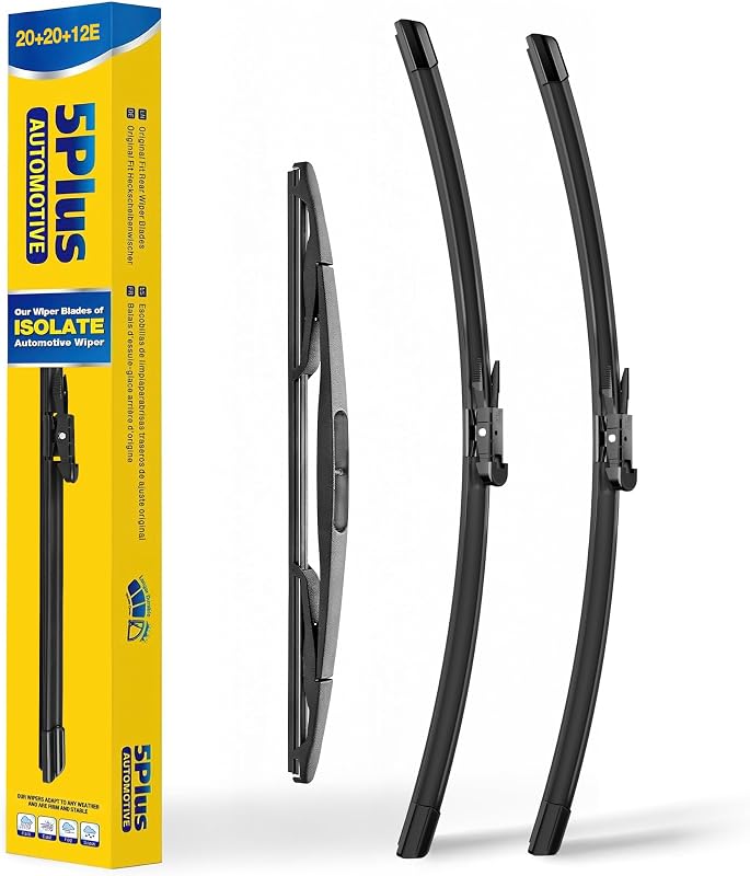 Palhetas do limpador de para-brisa 5 PLUS para Ford Escape 2008 a 2012 – Jogo com 3 unidades