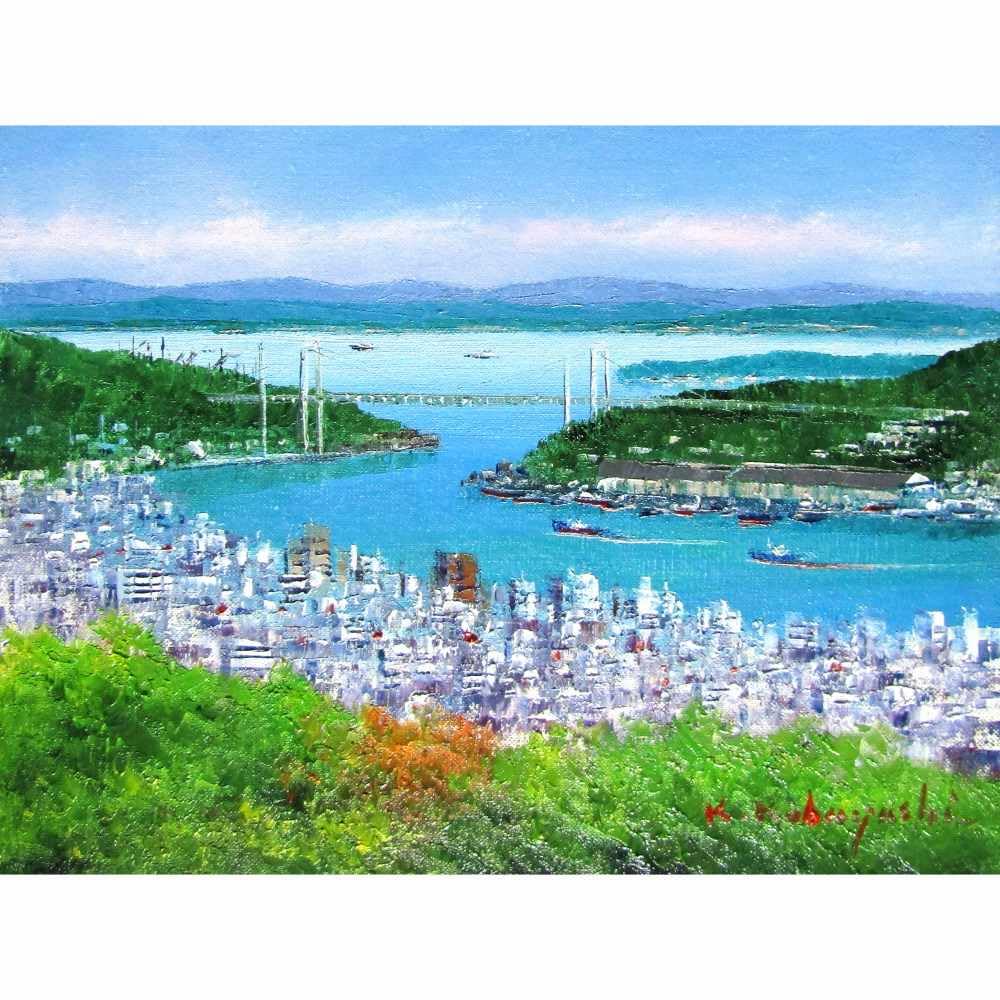 作者不詳「風景画」額装●油彩画作品 サイン 夕日の色に包まれた街なみが素敵です● 作者不詳「風景画」額装○油彩画作品 サイン 夕日の色に包まれた街なみ