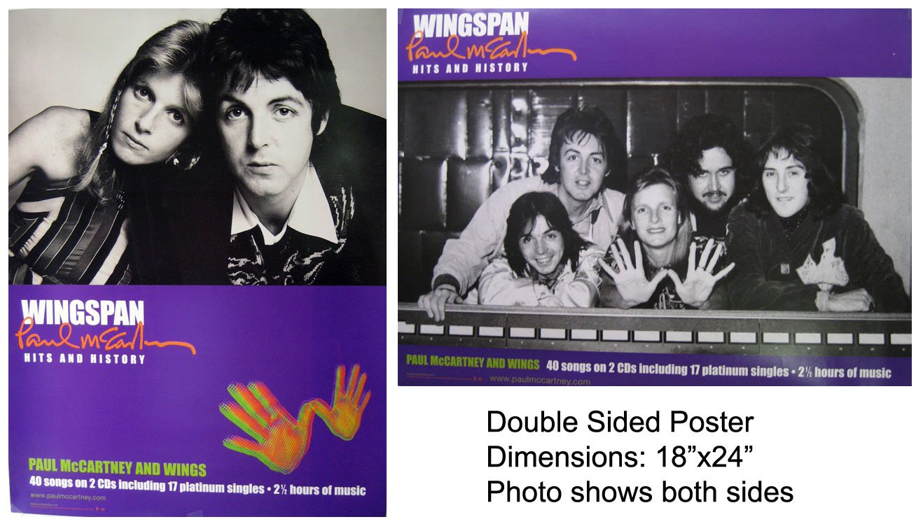 paul mccartney wingspan (RARE!!特価送料込） Paul McCartney And Wings - Wingspan RARE promo counter top display