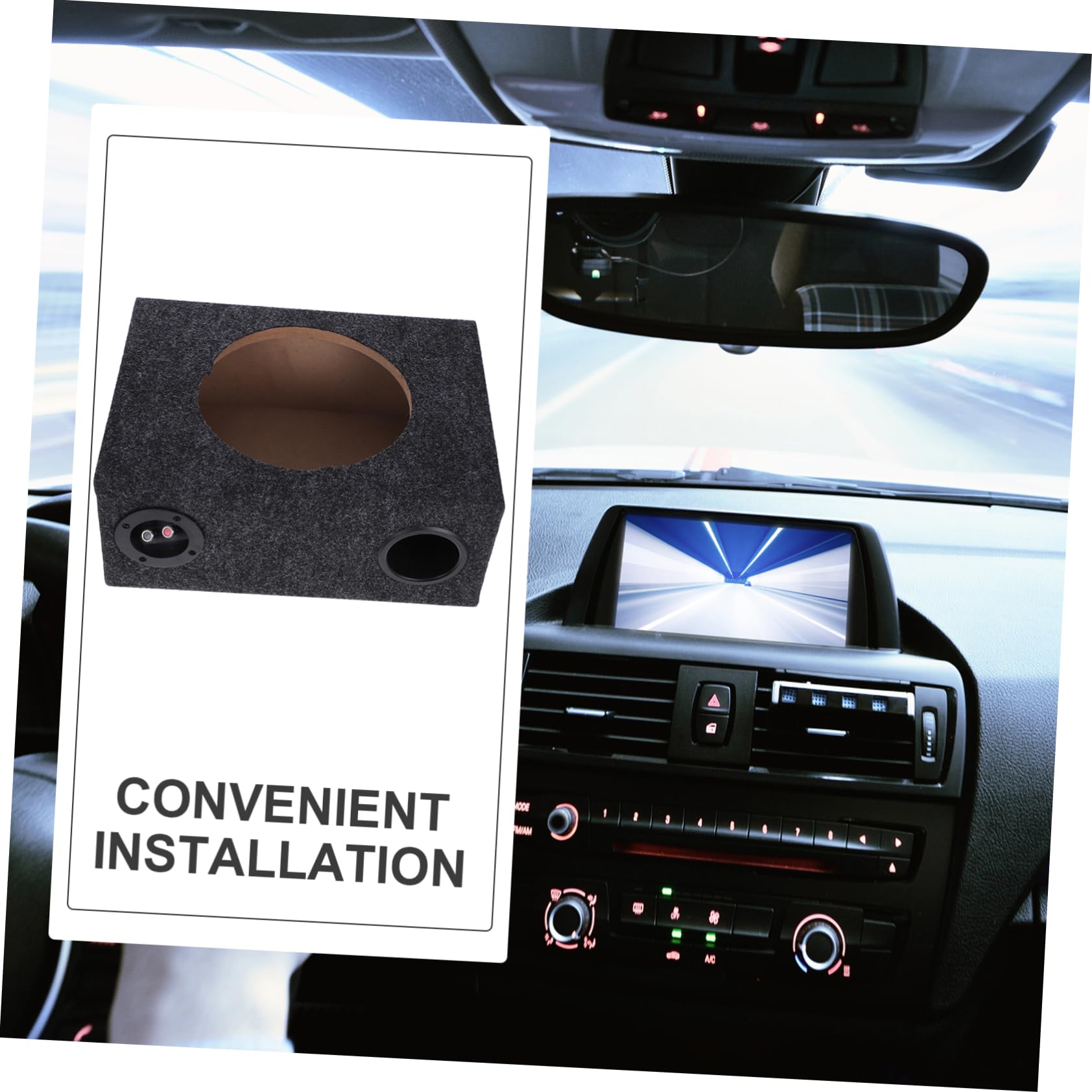 iplusmile Subwoofer Per Auto Box Sottile Per Veicoli Cassa Compatta Per Subwoofer Auto