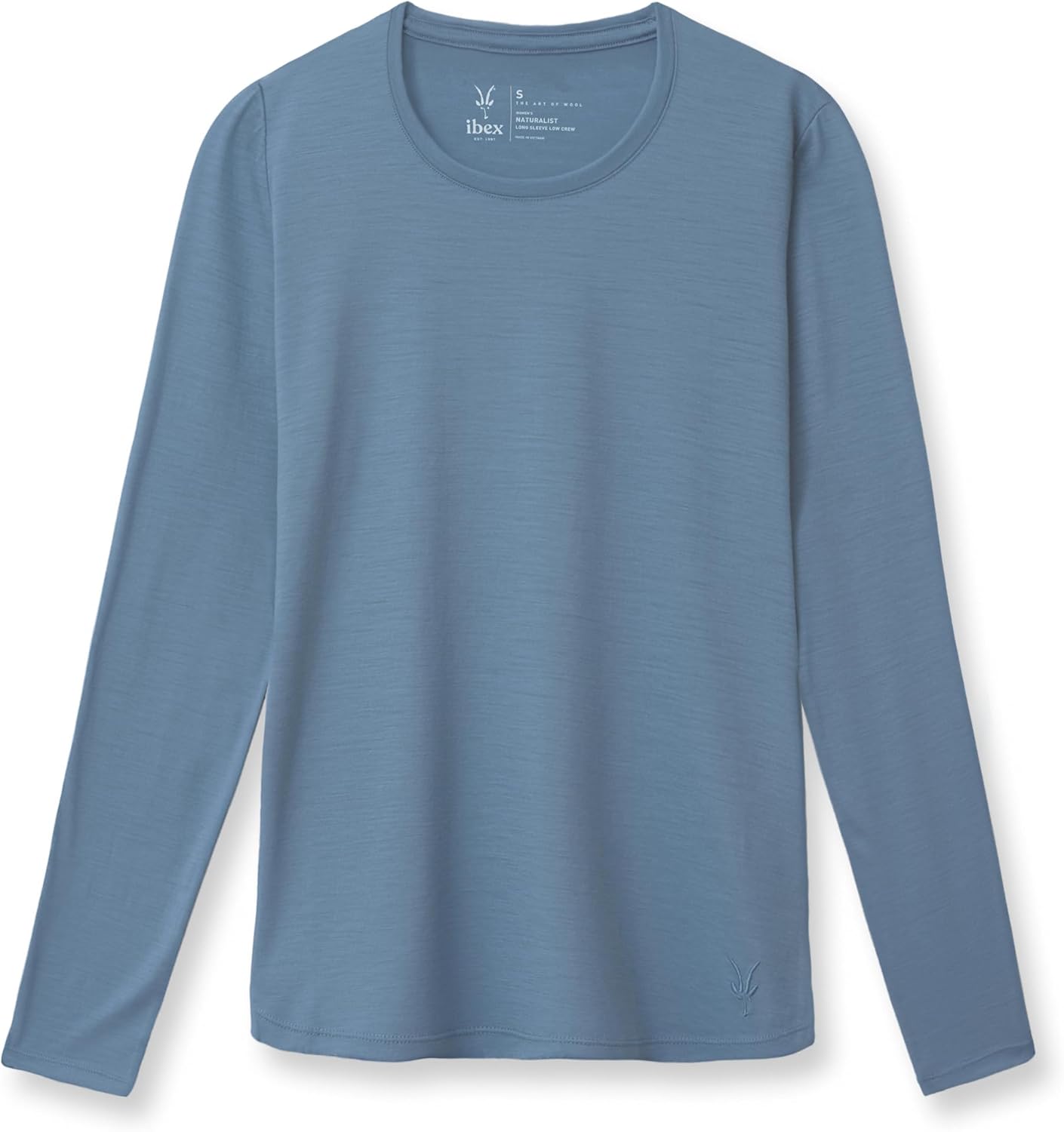 IBEX Naturalist Crew Neck 100% Merino Wool Shirt for Women | Long Sleeve Merino Wool T-Shirt for Women