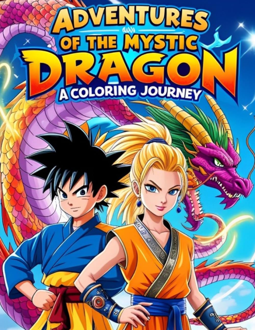 adventures of the mystic dragon: A coloring journey