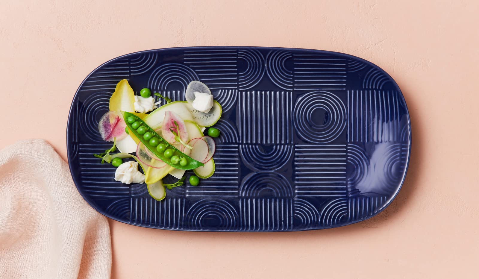 Maxwell & Williams DR0451 Arc - Piatto in ceramica premium blu indaco, in confezione regalo