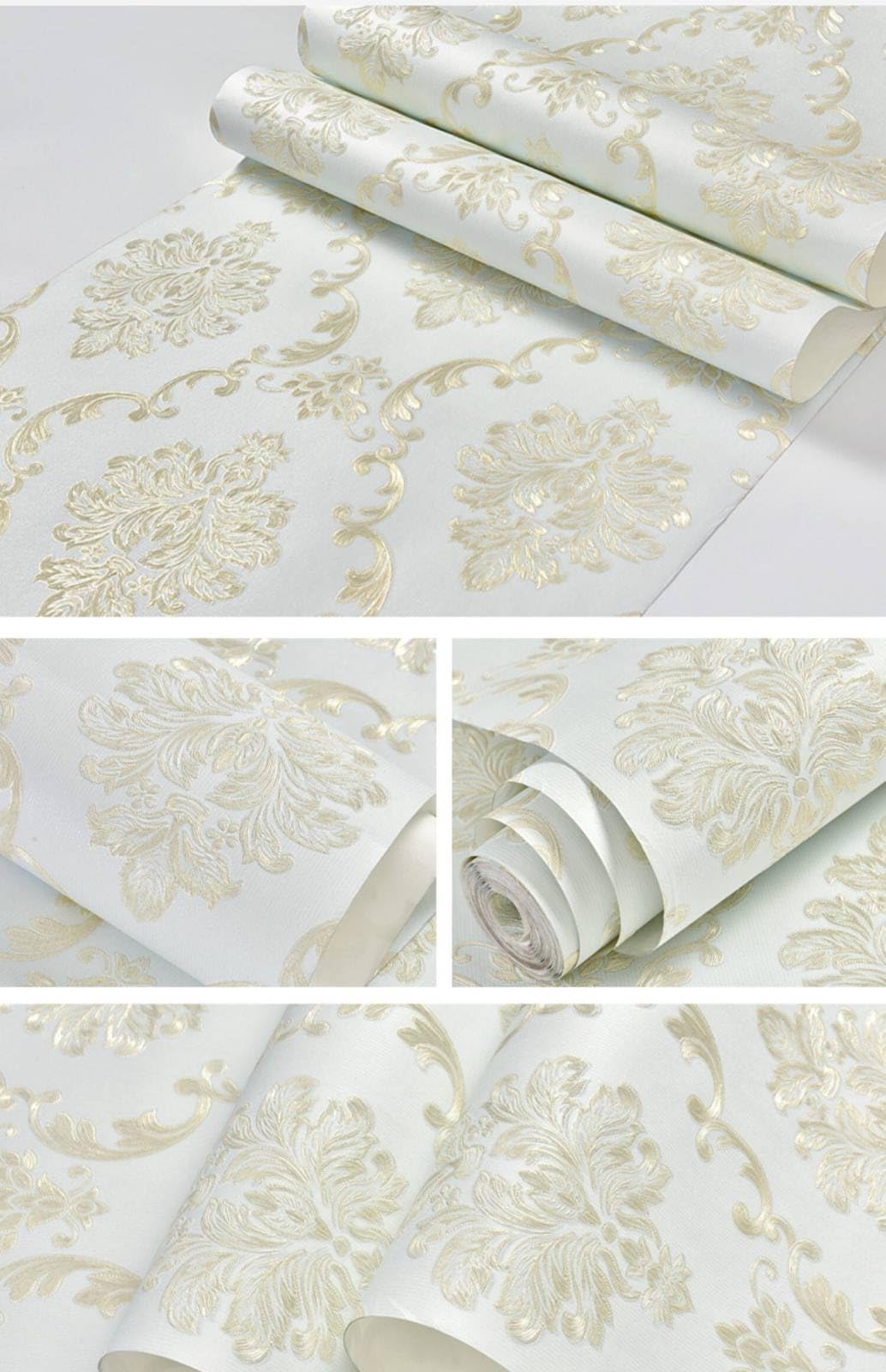 Samoprzylepna tapeta, zielony liść, lampart, 53 x 300 cm, 3 rolki, naklejka na tapetę, art deco, do sypialni, kuchni, blatu roboczego, pokrycie winylowe, wodoodporna, samoprzylepny tył, plastikowa