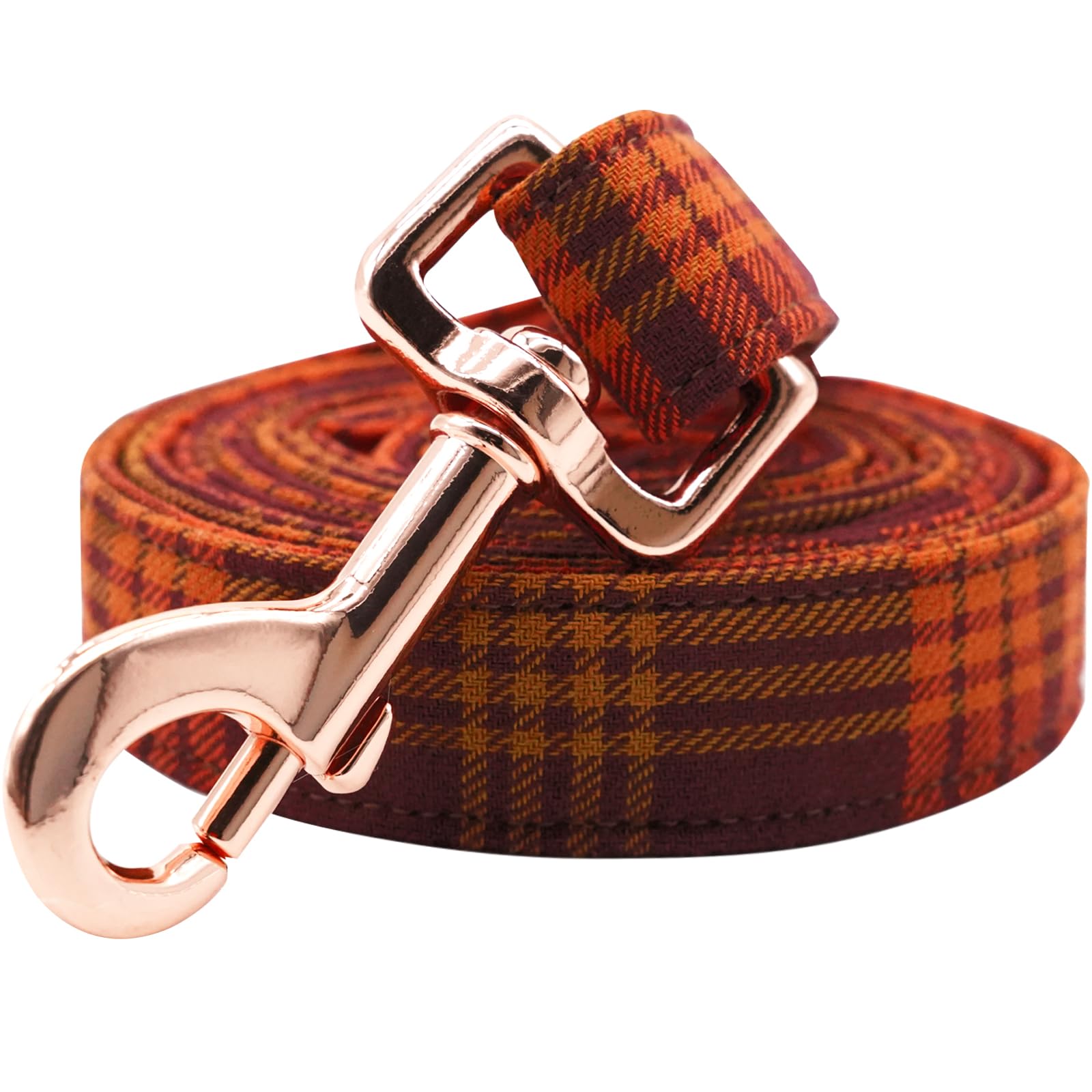 Lionheart glory Strong Dog Leash Fall Plaid Durable Dog Leashes with Comfortable Soft Handle for Small Medium and Large Dogs Fall Dog Leash