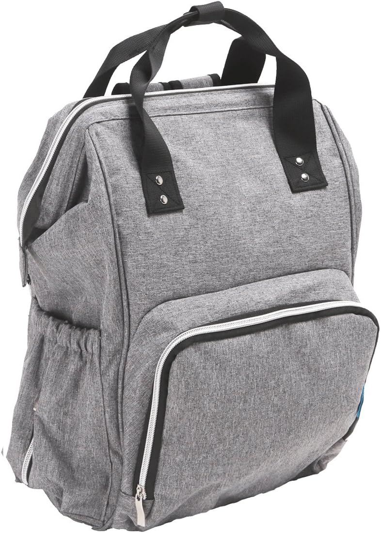 Amborido Baby Diaper Bag Backpack with Wide Open Design,Multi-Function Durable Stylish Tote Shoulder Travel Baby Nappy Changing Bag with Insulated Bottle Pocket,Large Capacity