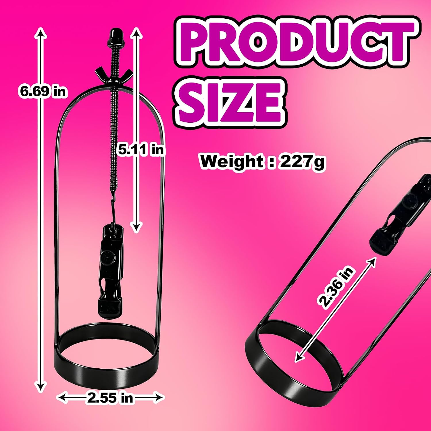 Heavy Nipple Clamps Sex Pleasure for Women Adjustable Non-Piercing Nipple Sex Toys Clit Clamp BDSM Toys Bondage Gear Nipple Torture Pussy Clamp Sexual Stimulation Device for Women Couples 2 Pcs