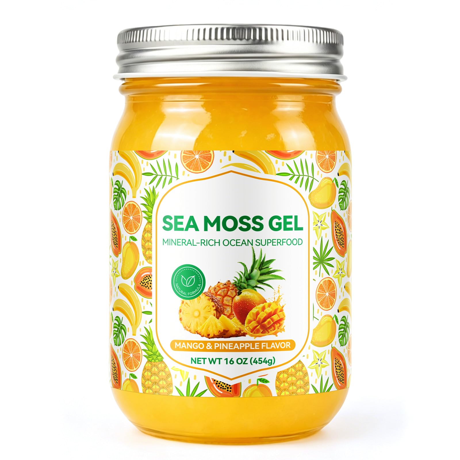 Sea Moss Gel for Immune Support and Skin Vitality - Nutrient-Rich Wildcrafted Irish Sea Moss Jelly, Ideal for Smoothies, Tea & Wellness Drinks - Natural Superfood for Daily Vitality, Gluten-Free & Vegan