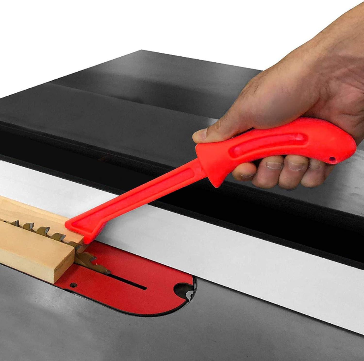 4Pcs Safety Plastic Woodworking Protective Hand Saw Push Sticks Tool For Carpentry,Ideal for Woodworkers and Use On Table Saws, Router Tables, Jointers and Woodworking (Red)