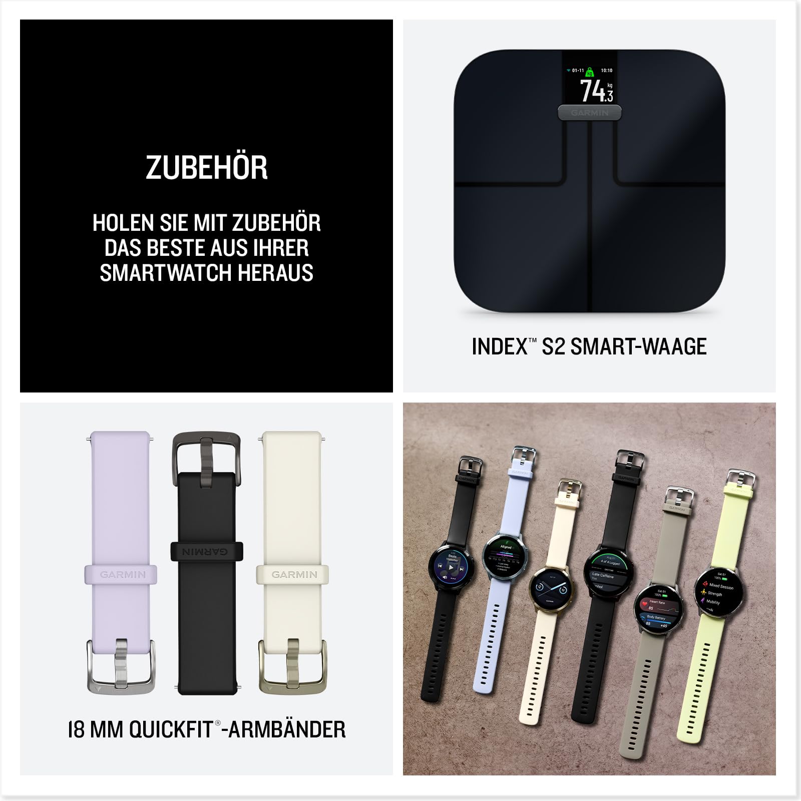 Garmin Venu 4 41mm Fitness-Smartwatch 1,2" AMOLED Touchdisplay 10 Tage Akkulaufzeit 80+ Sport-Apps EKG Health Status