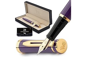 Wordsworth & Black Velvet Purple Fountain Pen Set: Experience the Allure of...
