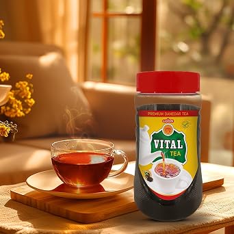 Vital Classic Loose Leaf Tea - Black Tea Beverages, Black Chai Tea, Naturally Anti Oxidized Black Loose Tea Leaf Blend- 450gm- Easy To Use Jar