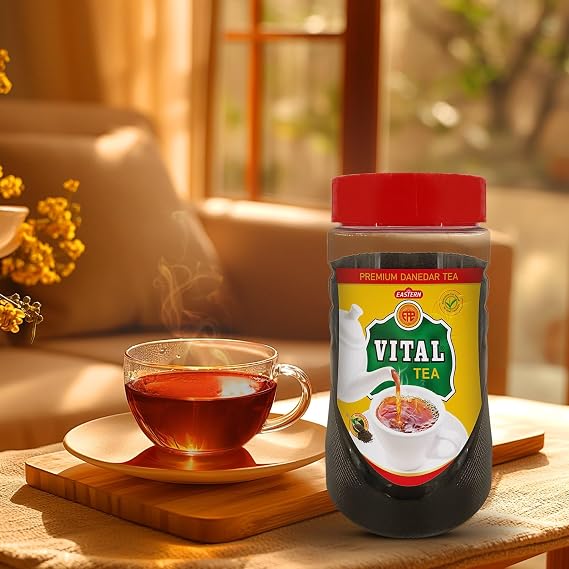 Vital Classic Loose Leaf Tea - Black Tea Beverages, Black Chai Tea, Naturally Anti Oxidized Black Loose Tea Leaf Blend- 450gm- Easy To Use Jar