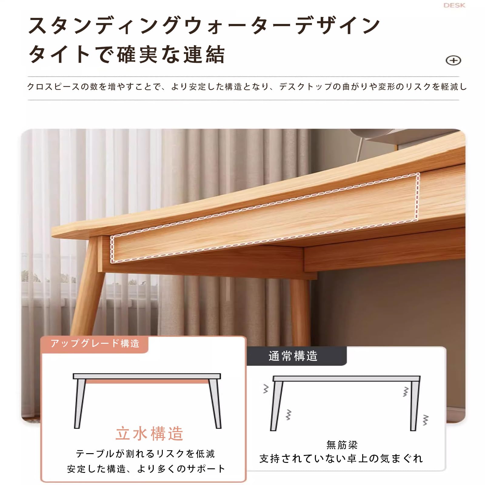 Amazon | デスク パソコンデスク 勉強机 カーブデザイン 人体のカーブ