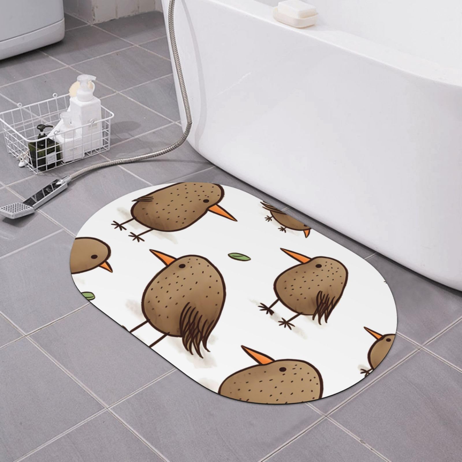 Tapis de bain diatomée BONDIJ pour une sortie de douche douce et un bureau propre