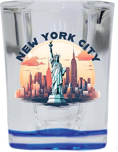 Miniatura 4 de R and R Imports New York City A Souvenir - Vaso de chupito cuadrado de 2.5 onzas