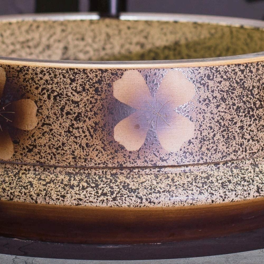 Szafka Pod Umywalkę Z Umywalką, Umywalka Łazienkowa, Umywalka Nablatowa, Brązowa, Okrągła, Porcelanowa, Ceramiczna, Umywalka Nablatowa, Umywalka Nablatowa