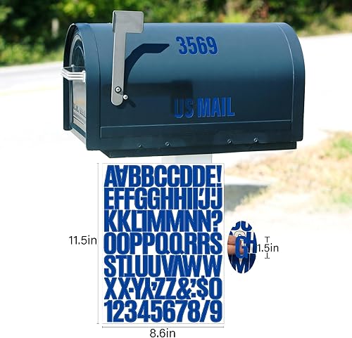 Vista 73 de Calcomanías de letras, 300 piezas, 30 hojas, vinilo autoadhesivo, impermeable, números de buzón, alfabeto para buzón, ventana, puerta, letrero, Negro