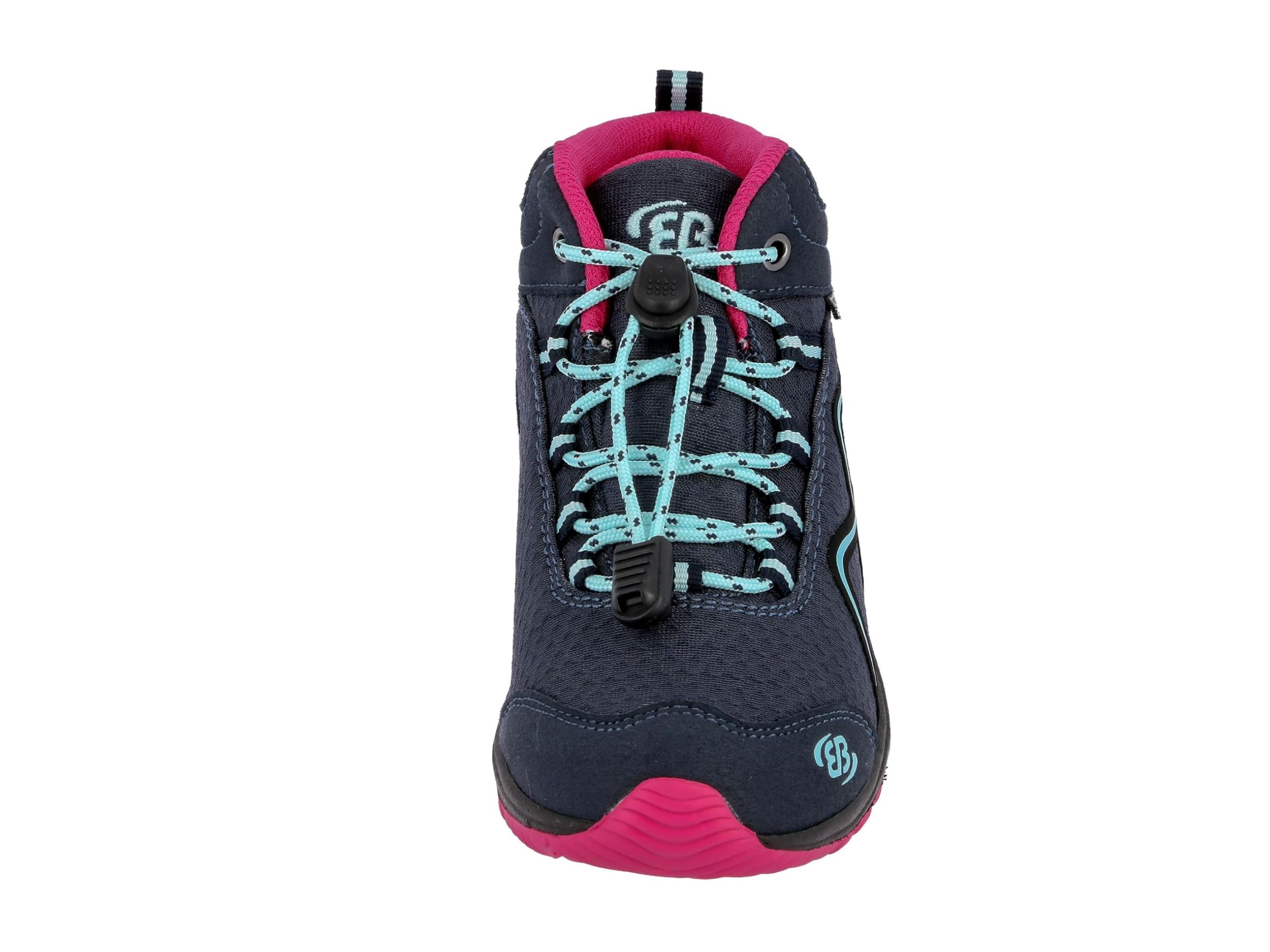 Brütting Guide High Kinder Trekking- & Wanderstiefel, Marine Pink Türkis, 30 EU