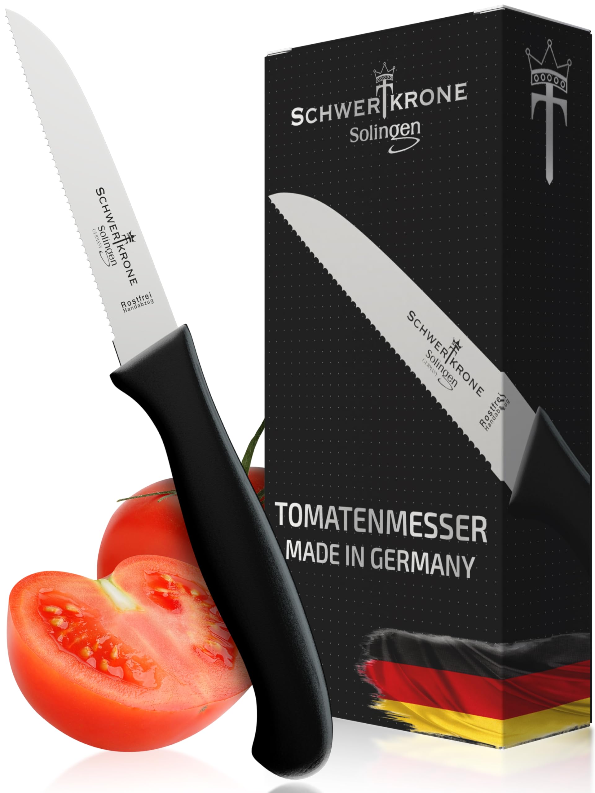 Set De 4 Éplucheurs Schwertkrone Solingen - Pour Droitiers Et Gauchers, Couleurs Variées