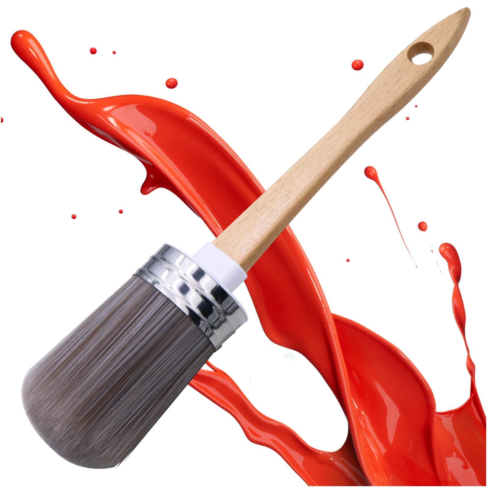 Round Chalk Paint Brush - Furniture Painting -1