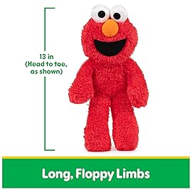 GUND Sesame Street Official Elmo Take Along Buddy Plush, Premium Plush Toy for Ages 1 & Up, Red, 13
