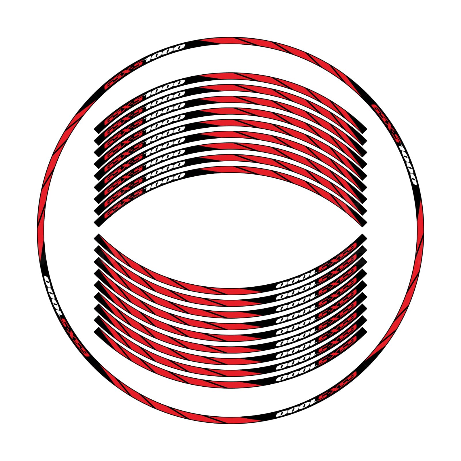 Genuine Suzuki GSX-S1000 - Wheel Decal Kit (Per Wheel) - Padgett's - Foto 5