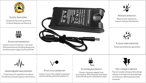 Miniatura 4 de Cargador adaptador de CA de 90 W para Dell Studio 1440 1555 1558 1569 1640 1645 1737 1747 1745 1749 Inspiron 14 15 17 14R 15R 17R 8500 1520 1525 15