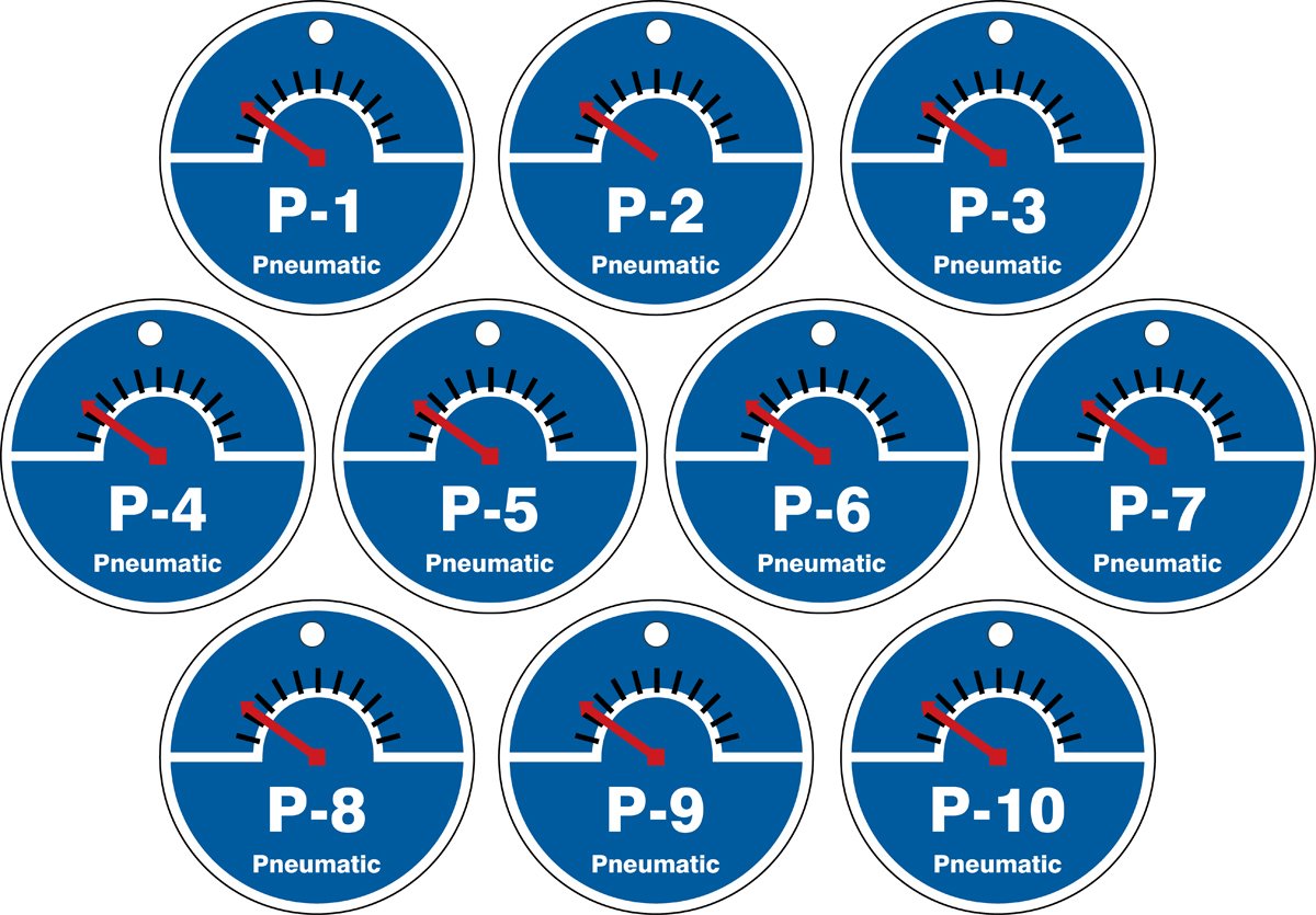 Étiquette d'identification pneumatique Accuform TDK720VPR