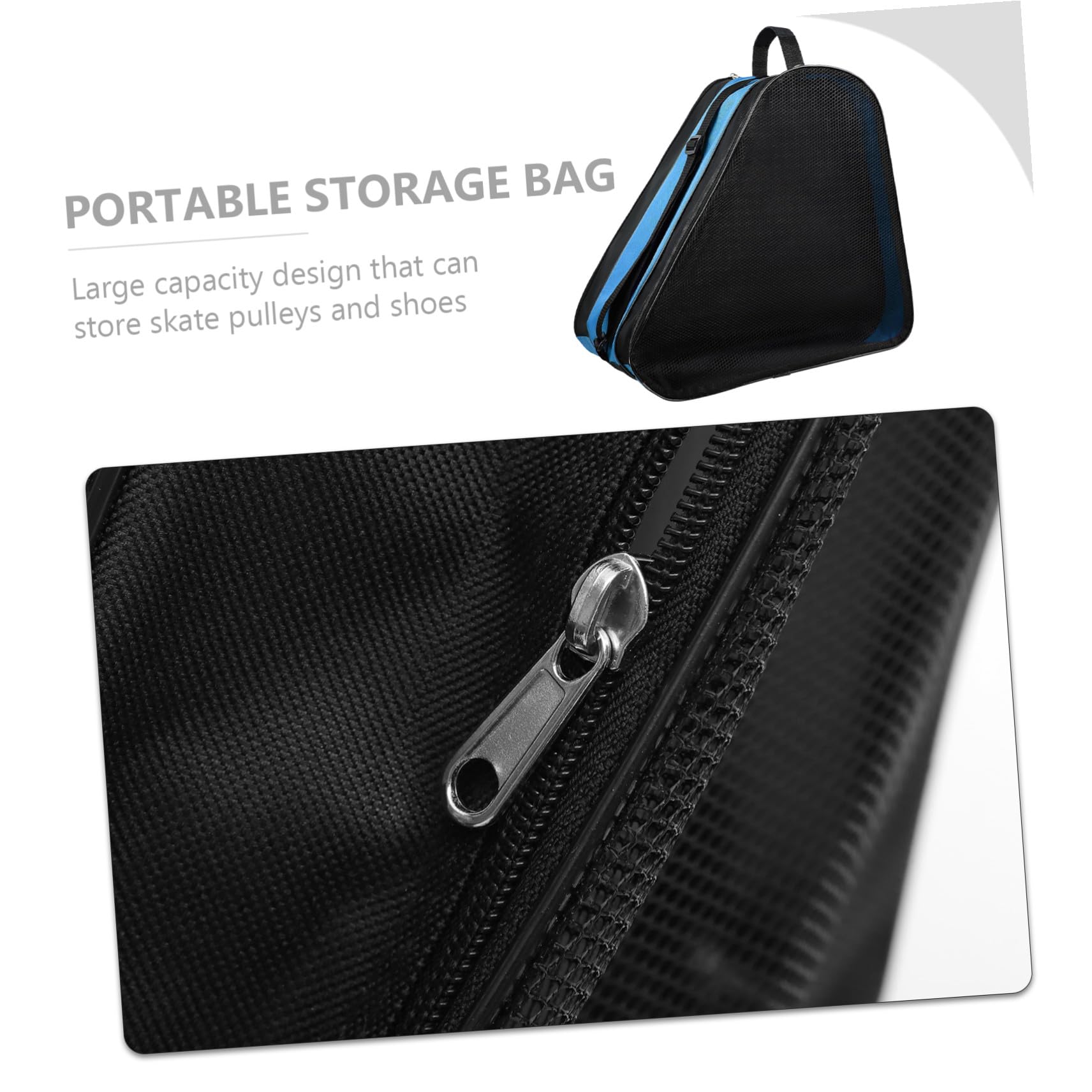 SOIMISS Borsa Porta Pattini a Rotelle 2 Pezzi in Materiale Traspirante, Borsa Portascarpe da Pattinaggio Tracolla, Custodia Antiusura per Trasporto e Conservazione Sport Outdoor