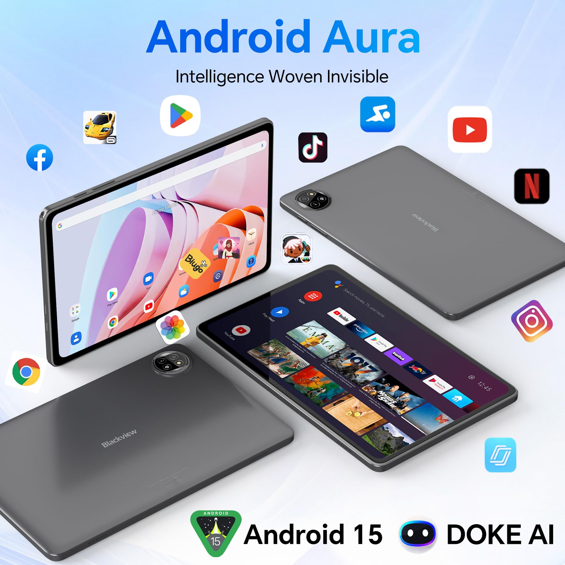 Amazon.com : Blackview Tablet 10 inch Android 15,2025 AI Tablet