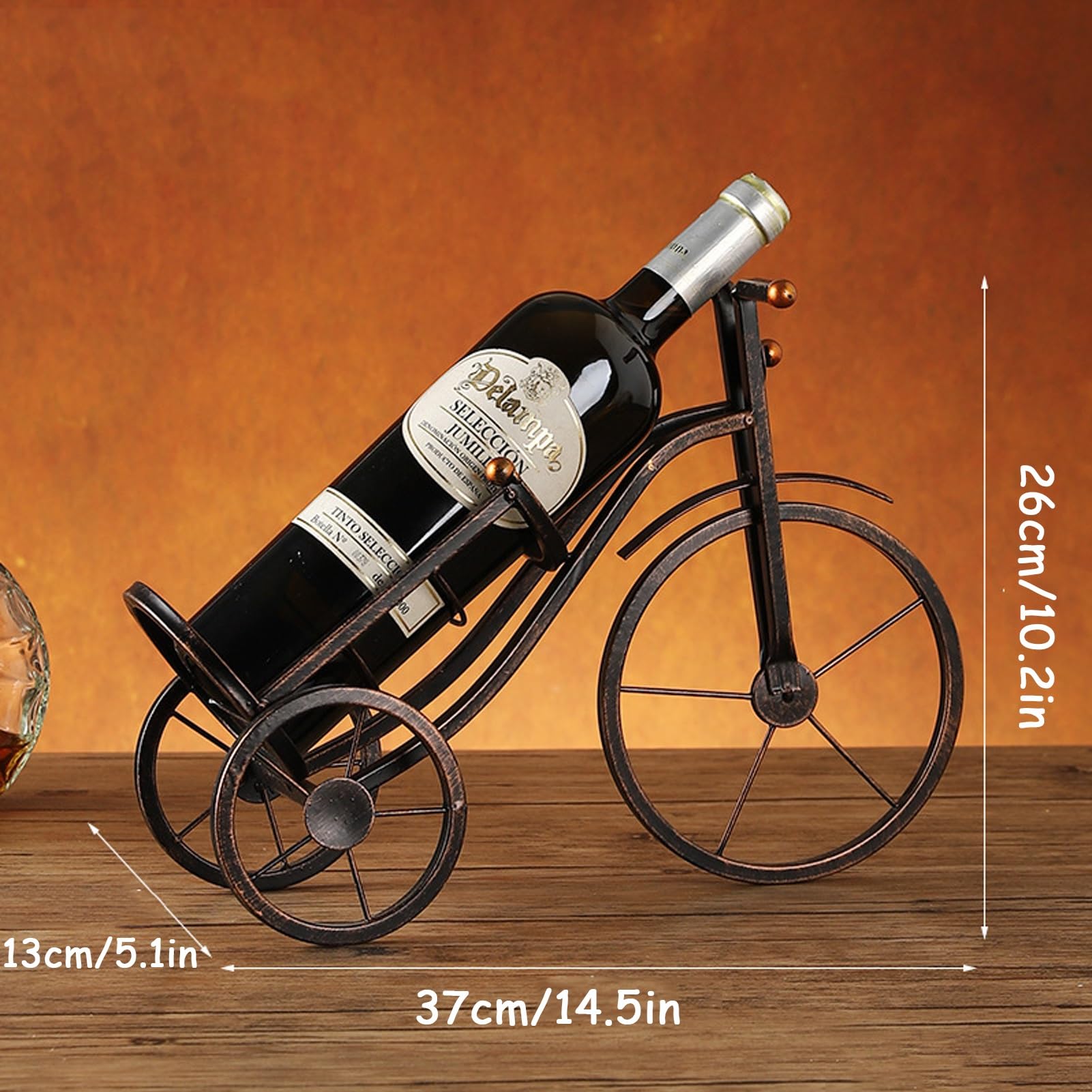 Imported Gift Depot Wine Bottle Holder Miss Lady Chef with Pan Metal Character