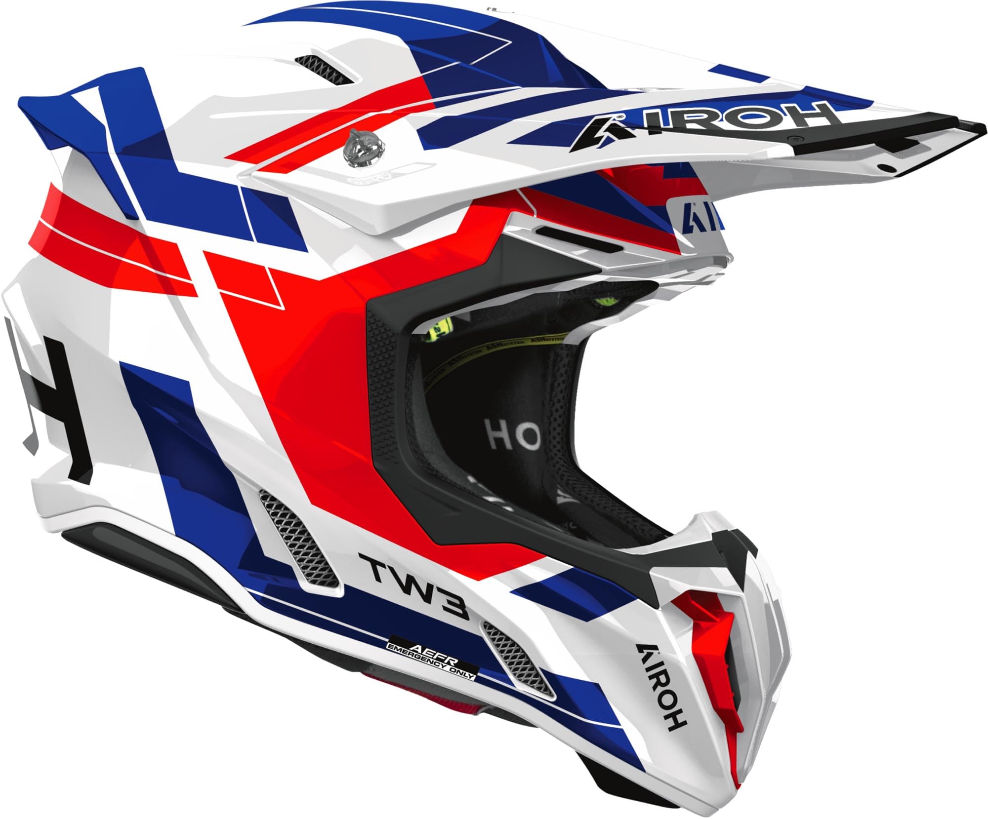 AIROH Twist 3 Dynasty Red/Blue Gloss S