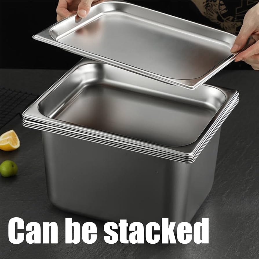 急募！！ステンレス製　食器庫 Amazon｜作り置き 保存容器 角型 付き鋼蓋 金属調味料箱 調理器具