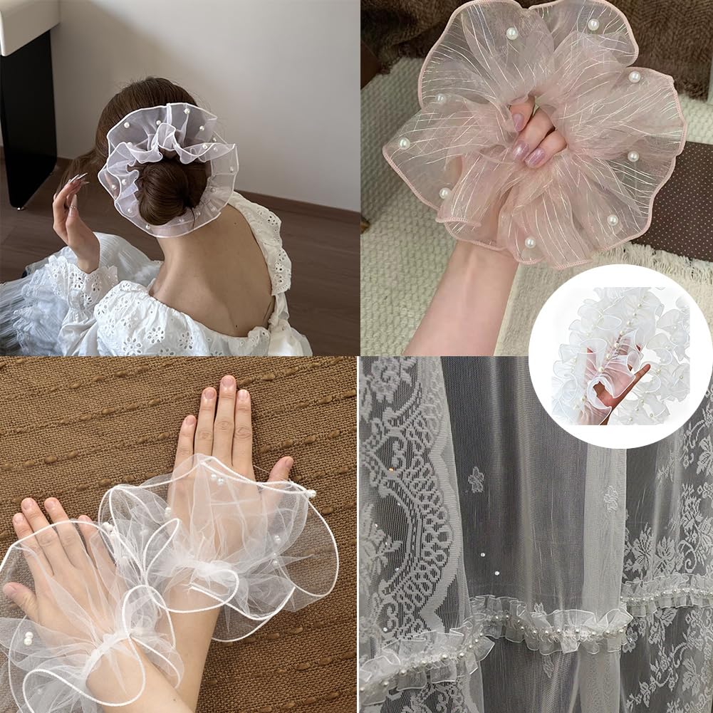 Cinta de organza plisada, 11 cm x 3 m, cinta de volantes, cenefa de encaje de organza