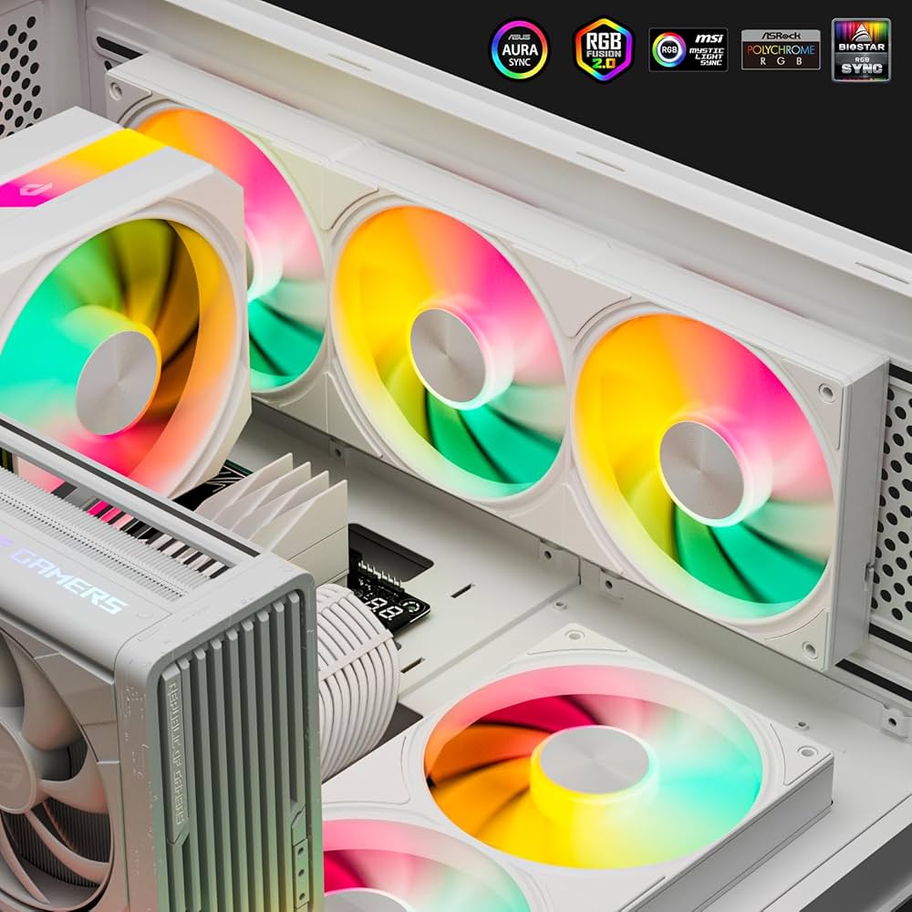 ICE CRAFT USBファン 3個セット Amazon | upHere PCケースファン 360mm 連結型 5V3ピンARGB pc