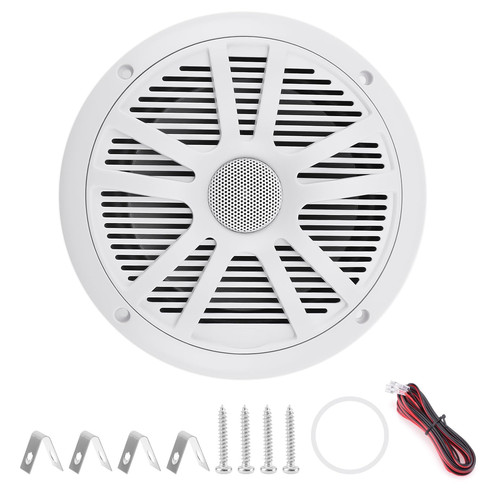 Altavoz marino para exteriores impermeable y resistente a la intemperie, los altavoces integrados proporcionan protección impermeable, evitando el viento y la lluvia