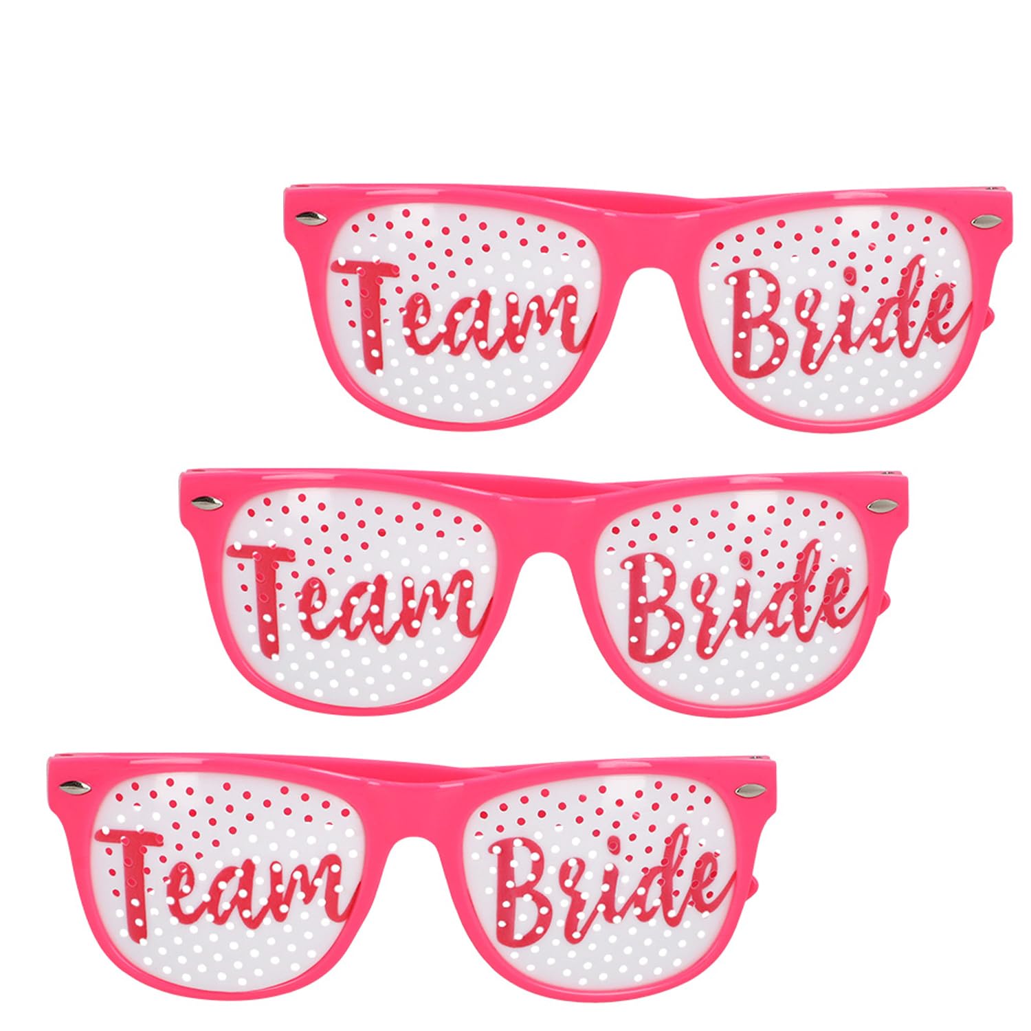 Boland - Set of 3 Team Bride Party Glasses for Stag Night or Wedding Anniversary Glasses for Bride or Bridesmaid