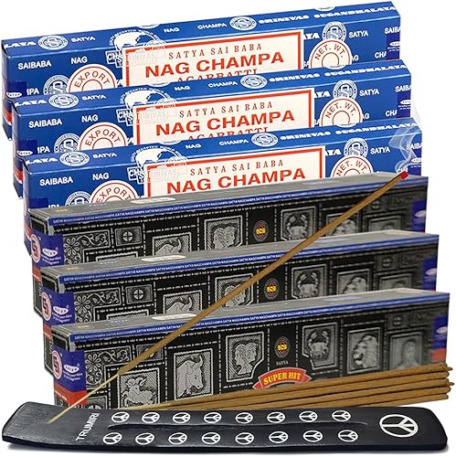 Miniatura 21 de Variedad de paquete de varillas de incienso de sangre de dragón oud árabe y soporte de House of Nag Champa y Trumiri