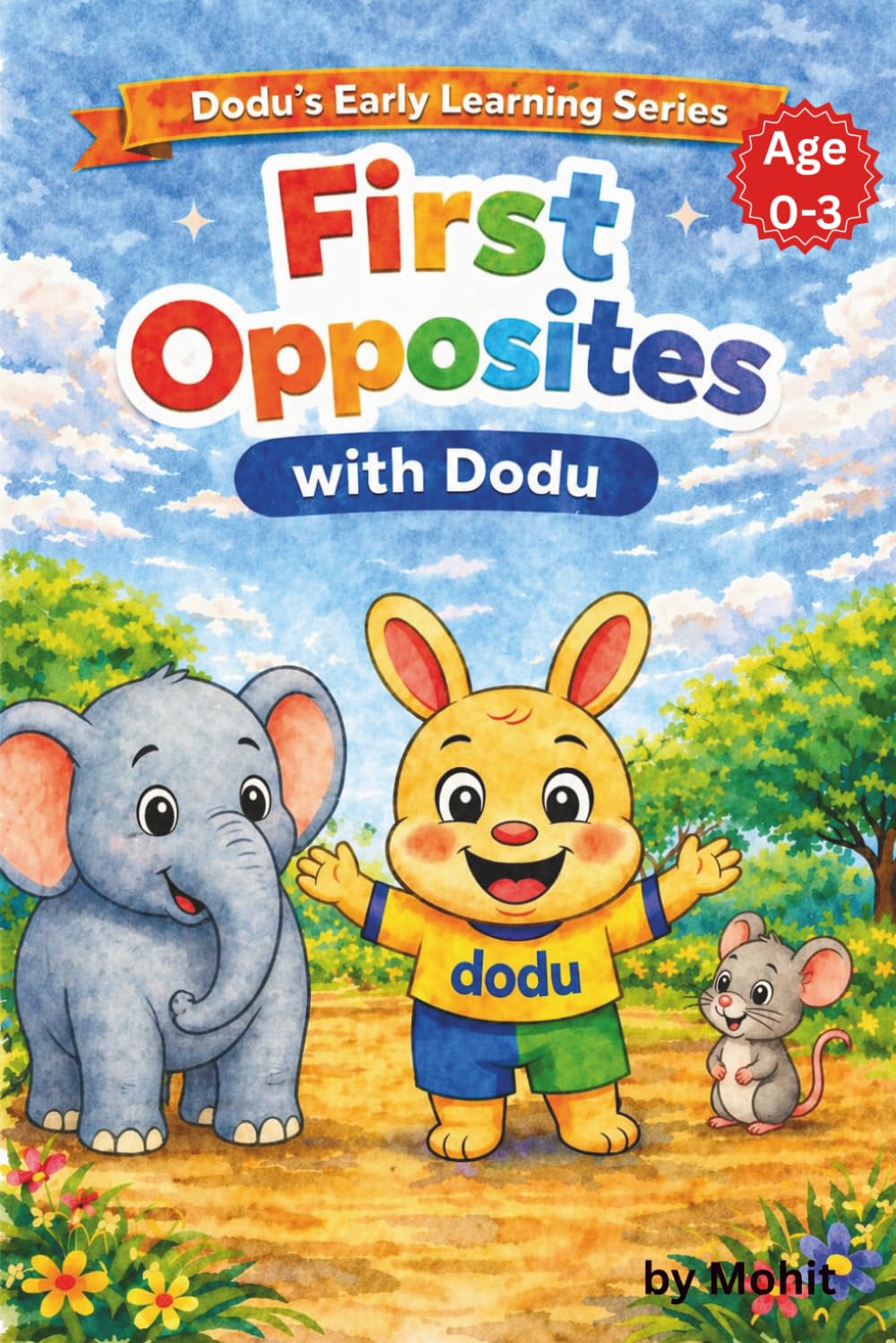 First Opposites with Dodu: A Toddler Learning Book for Ages 0–3 | Early Opposite Words, Vocabulary Building & Visual Learning for Babies and Preschool ... Simple Words & Repetition-Based Teaching